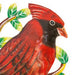 Cardinal on Branch, Painted Haitian Steel Drum Wall Art - Culture Kraze Marketplace.com