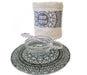 Dorit Judaica Gift Set, Honey Dish, Plate and Dipper and Towel - Mandala - Culture Kraze Marketplace.com