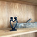 Handcrafted Soapstone Lover's Heart Sculpture in Black - Culture Kraze Marketplace.com