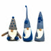 Winter Blues Felt Gnomes Trio, Set of 3 - Culture Kraze Marketplace.com