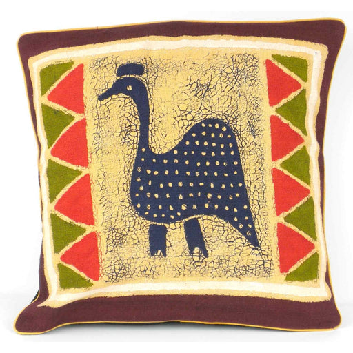 Handmade Guinea Fowl Batik Cushion Cover - Tonga Textiles - Culture Kraze Marketplace.com