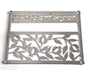 Dorit Judaica Stainless Steel and Tempered Glass Challah Board - Pomegranates - Culture Kraze Marketplace.com