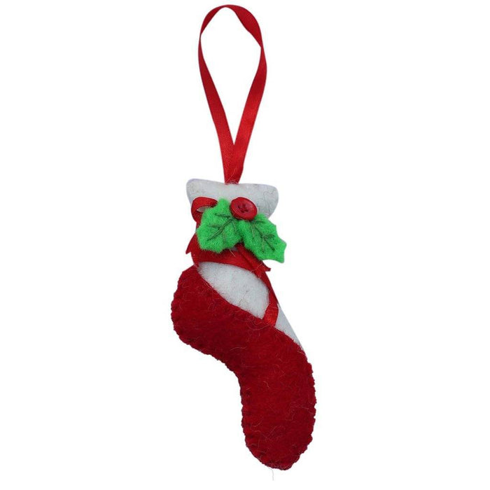 Red Ballet Slipper Felt Christmas Tree Ornament - Culture Kraze Marketplace.com