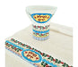 Dorit Judaica Natla Wash Cup and Hand Towel Gift Set - Colorful Pomegranates - Culture Kraze Marketplace.com