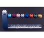 Agayof Hanukkah Menorah with Balls in Space - Miracles and Wonders Words - Culture Kraze Marketplace.com