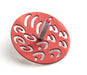 Adi Sidler Contemporary Style Chanukah Dreidel with Hebrew Letters - Red - Culture Kraze Marketplace.com