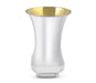 Sterling Silver Shabbat Kiddush Cup and Square Plate - Curving Design - Culture Kraze Marketplace.com