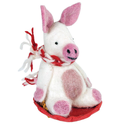 Piggles the Pig Holiday Felt Ornament - Culture Kraze Marketplace.com