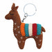 Hand Crafted Felt Brown Llama Keychain - Culture Kraze Marketplace.com