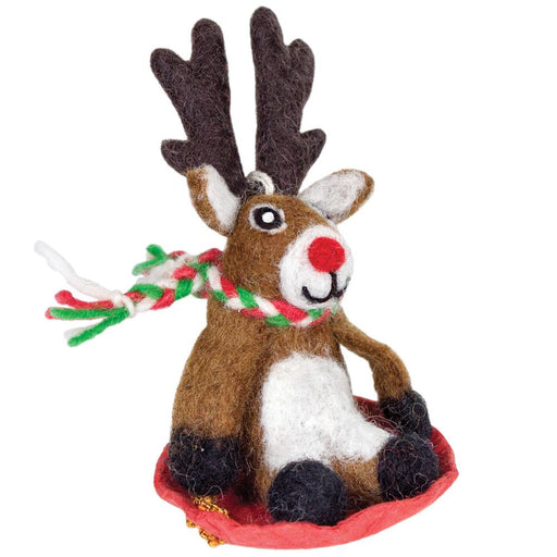 Dasher Jr Reindeer Holiday Felt Ornament - Culture Kraze Marketplace.com