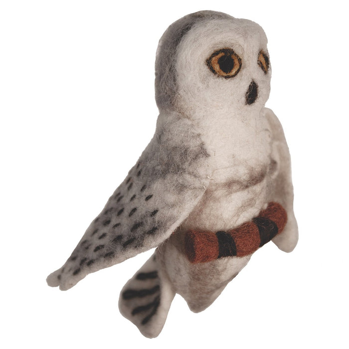 Felt Bird Garden Ornament - Snowy Owl - Wild Woolies (G) - Culture Kraze Marketplace.com
