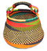 Bolga Pot Design Market Basket, Mixed Colors - Culture Kraze Marketplace.com
