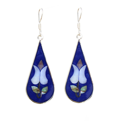 Tulip Abalone Teardrop Earrings - Culture Kraze Marketplace.com