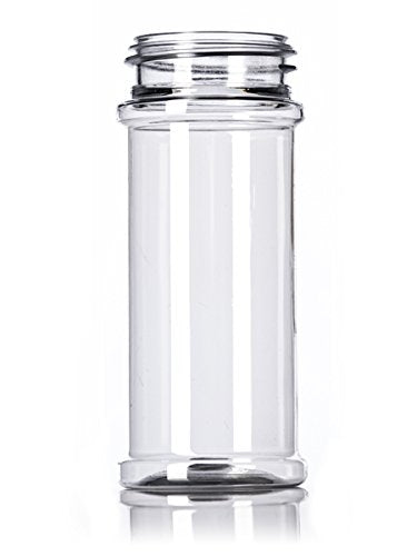 Clear Spice Jars w/ Easy Dispense Dual Sifter Caps-5