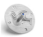 Adi Sidler Brushed Aluminum Chanukah Dreidel, Dove of Peace - Silver - Culture Kraze Marketplace.com