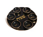 Black and Gold Enamel Seder Plate with Matching Bowls - Aluminum - Culture Kraze Marketplace.com