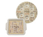 Set, Melamine Passover Seder Plate and Matzah Tray - Scattered Passover Words - Culture Kraze Marketplace.com