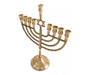 Antique Style Chanukah Menorah with Star of David, for Candles - 10 Inches - Culture Kraze Marketplace.com