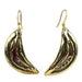Brass and Copper Slice Earrings - Culture Kraze Marketplace.com