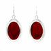 Earrings, Red Jasper Ovals - Culture Kraze Marketplace.com