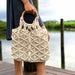 Macrame Bag with Wooden Handle - Culture Kraze Marketplace.com