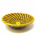 Fruit Basket, Yellow with Dark Spiral Swirl - Culture Kraze Marketplace.com