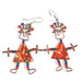 Set of 10 Dancing Dangle Earrings with Tin Can Body - Culture Kraze Marketplace.com