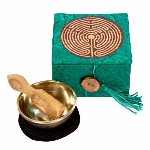 Mini Meditation Bowl Box: 2in Garden Labyrinth - Culture Kraze Marketplace.com