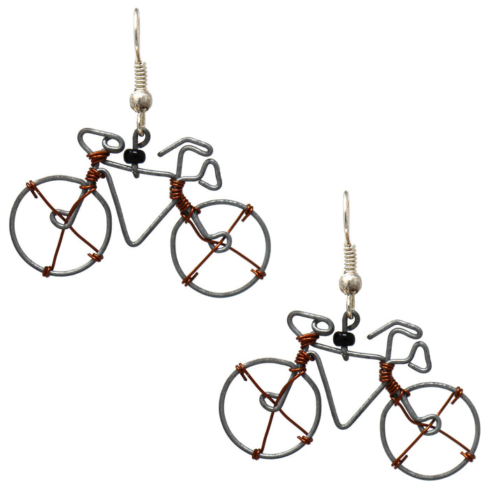 Wire Bicycle Earrings - Creative Alternatives - Culture Kraze Marketplace.com