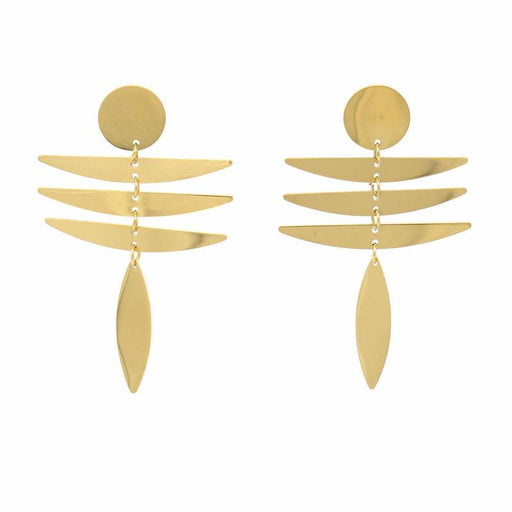 Earrings: 18k Gold Plated Stainless Steel Fringe Dangle - Starfish Project - Culture Kraze Marketplace.com