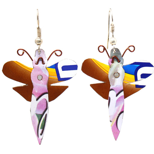 Recycled Tin Dragonfly Earrings - Creative Alternatives - Culture Kraze Marketplace.com
