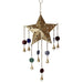 Handcrafted Ornate Star Chime, Recycled Iron and Glass Beads - Culture Kraze Marketplace.com