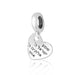 Sterling Silver Bracelet Charm - Heart with Engraved Shema Yisrael Prayer - Culture Kraze Marketplace.com