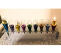 Yair Emanuel Anodized Aluminum Cones Hanukkah Menorah - Multicolored - Culture Kraze Marketplace.com