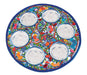 Yair Emanuel Hand Painted Laser Cut Aluminum Seder Plate - Birds - Culture Kraze Marketplace.com