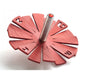 Adi Sidler Brushed Aluminum Chanukah Dreidel, Flying Petals Design - Red - Culture Kraze Marketplace.com