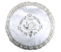 White Satin Passover Matzah Cover with Silver Embroidered Seder Theme Design - Culture Kraze Marketplace.com