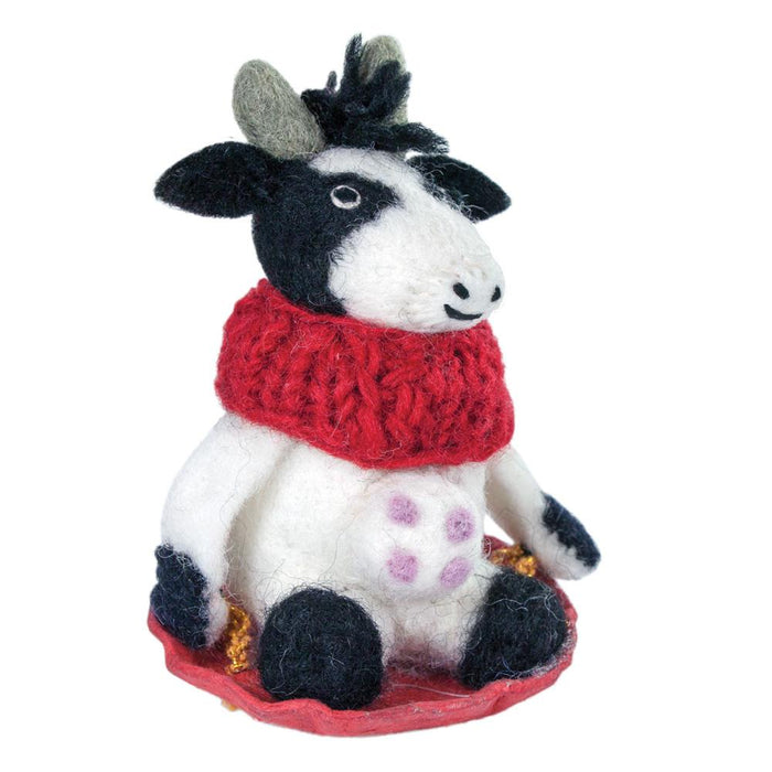 Bessie the Cow Felt Holiday Ornament - Culture Kraze Marketplace.com