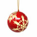 Handpainted Ornaments Gold Snowflakes - Culture Kraze Marketplace.com