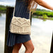 Macrame Shoulder Bag, Cream - Culture Kraze Marketplace.com