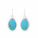 Earrings, Turquoise Ovals - Culture Kraze Marketplace.com