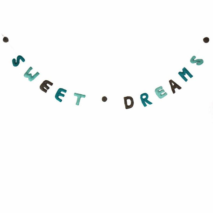 Sweet Dreams Felt Garland, Grey/Blue - Culture Kraze Marketplace.com