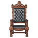 The Fitzjames Hand-Carved Solid Mahogany Throne Chair - Culture Kraze Marketplace.com