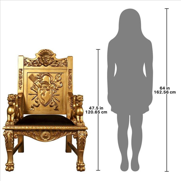 Alfred the Great Golden Throne Chair - Culture Kraze Marketplace.com