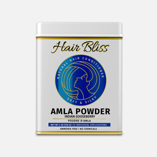 Hair Bliss- Natural Amla Gooseberry Herbal Hair & Skin Conditioning Powder- 12 Individual Sachets (10 gm each)- Reusable Brush & Tray Included-0