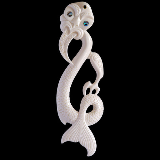 Large Taniwha (2 Sizes), handcrafted bone pendant - Culture Kraze Marketplace.com