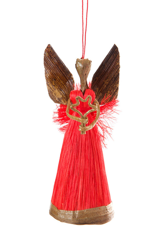 Pomegranate Sisal Angel of Light Holiday Ornament - Culture Kraze Marketplace.com