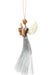 Banana Fiber & Silver Thread Angel Ornament - Culture Kraze Marketplace.com
