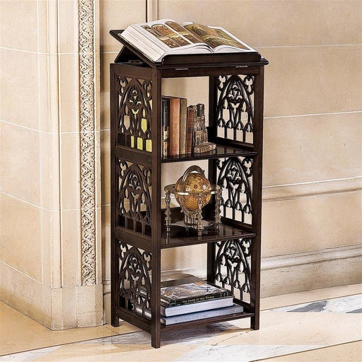 St. Thomas Aquinas Gothic Wooden Bookstand - Culture Kraze Marketplace.com