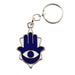 Blue-White Hamsa Eye Key Ring - Culture Kraze Marketplace.com